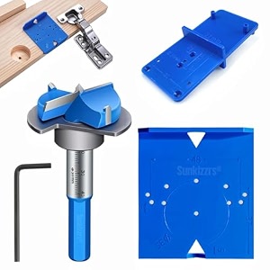 sunkizzrs 35mm adjustable concealed cabinet hinge drilling jig kit