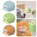 Sunkizzrs® Catnip Toy — Cat Nip Balls — Catnip Wall Amuse Oneself Toys — Interactive Toys — Rotatable Edible Mint Natural Healthy Teeth Cleaning Chew Claw Toy for Cat & Kitten (Green Hedgehog)