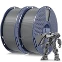 SUNLU PLA 3D Printer Filament, Grey, 2-Pack, 2KG Total