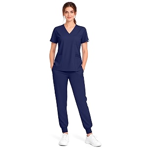 SUNME Scrubs for Women Set V Neck