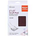 Sunmight Scuff Pads for Paint Prep &amp; Finishing Polish Retail Pack 6" x 9" - Gray 80200R - Silicon Carbide - Hand Polishing Pad for Auto, Marine, Aerospace - 3 Ultra Fine Polish Sheets