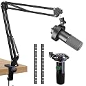 SUNMON Mic Boom Arm, Microphone Stand for Fifine K688 with Cable Sleeve