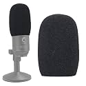 SUNMON Mic Foam Windscreen for Fifine Podcast, Pop Filter Wind Cover Compatible with Fifine K670 USB Condenser Recording Microphone
