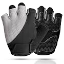 sunnex Workout Gloves for Women - Breathable Weight Lifting Gloves with Non-Slip Silicone Padding, Fingerless Gym Gloves for Cycling, Rowing, Pull Ups & Training (4 Sizes)