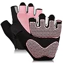 sunnex Workout Gloves for Women - Breathable Weight Lifting Gloves with Non-Slip Silicone Padding, Fingerless Gym Gloves for Cycling, Rowing, Pull Ups &amp; Training (4 Sizes)
