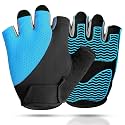 sunnex Workout Gloves for Women - Breathable Weight Lifting Gloves with Non-Slip Silicone Padding, Fingerless Gym Gloves for Cycling, Rowing, Pull Ups & Training (4 Sizes)
