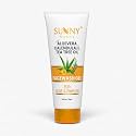 Sunny Herbals Face Wash Gel With Aloevera, Calendula & Tea Tree Oil | Aloevera & Calendula Removes Damaged Skin Cells | Tea Tree Treats Acne & Pimples | 110 gm