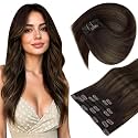 Sunny Hair Clip in Hair Extensions Real Human Hair Brown Balayage