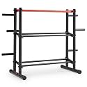 Sunny Health & Fitness Home Gym Weight & Barbell Storage Rack Stand