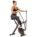 Sunny Health &amp; Fitness Smart Foldable Magnetic X-Bike, Low-Impact Workouts
