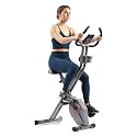Sunny Health &amp; Fitness Smart Foldable Magnetic X-Bike, Low-Impact Workouts