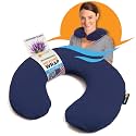 SunnyBay Lavender Microwavable Heating Pad, Neck Pillow, 2.5 lb, Navy Blue
