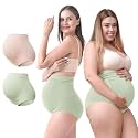 SUNNYBUY Maternity High Waist Underwear, Pregnancy Seamless Soft Panties