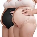 SUNNYBUY Maternity High Waist Underwear, Pregnancy Seamless Soft Panties