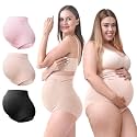 SUNNYBUY Maternity High Waist Underwear, Pregnancy Seamless Soft Panties