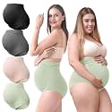 SUNNYBUY Maternity High Waist Underwear, Pregnancy Seamless Soft Panties