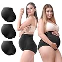 SUNNYBUY Maternity High Waist Underwear, Pregnancy Seamless Soft Panties