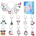 SUNNYCLUE 1 Box 20pcs Christmas Stitch Markers Knitting Crochet Knitting Markers Leverback Hoop Stitch Marker Enamel Crochet Knitting Markers for Knitting Weaving Sewing Needleworks DIY Craft Supplies
