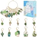 SUNNYCLUE 1 Box 20Pcs Stitch Markers Cute Lobster Clasp Charms Green Plants Cactus Crochet Stitch Marker Removable Knitting Stitch Markers Metal Crocheting Markers for Sewing Weaving Knit Threading
