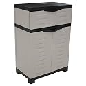 Sunnydaze 34.5" Garage Storage Cabinet with Adjustable Shelf, Gray