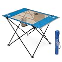 SUNNYFEEL Folding Camping Table - Lightweight Aluminum Portable Picnic Table for Cooking, Beach, Hiking, Travel, Fishing, BBQ, Indoor Outdoor Small Foldable Camp Tables
