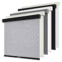 SUNOFF Cordless Blackout Roller Shades for Windows,27"W x 72"H,Heather Grey