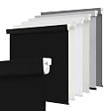 SUNOFF Cordless Blackout Roller Shades for Windows,Custom Size,Black