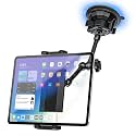 Sunroof Tablet Holder Mount for Car/Truck [Latest Anti-Shake] Dashboard Windshield Window Tablet Stand for Truck/Car/Pickup, Heavy Duty Sunroof ipad Mount for 4-12.9" iPad Pro Air, Z Fold, iPhone