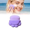 Sunscreen Applicator - Cute Cat Paw Design Sunscreen Brush With Protective Cover, Sun Lotion Sunscreen Applicator for Kids & Adults, Beach Vacation Essential for Sun Protection (Purple)