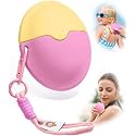 Sunscreen Applicator,Roll-On Sunscreen Applicator for Kids &amp; Adults-Easy Apply Sun Screen Roller Applicator for Mess-Free Sun Protection,Portable Perfect Size for Travel Outdoors(Yellow&amp;Pink)