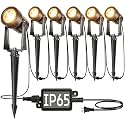 SUNTHIN 6 Pack Outdoor Landscape Lights with Transformer, LED Spotlights