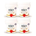 Sunvara 5 Gallon Honey Bucket with Spigot 4-Pack | Food-Grade 20L White Honey Extractor Equipment with Gate Valve for Beekeeping Supplies | Premium Plastic Pail for Storing and Bottling