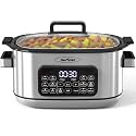 Sunvivi 12-in-1 Programmable Slow Cooker 6.5QT with Timer &amp; Keep Warm