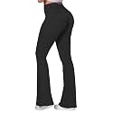 Sunzel Flare Leggings for Women, Crossover Yoga Pants with Tummy Control