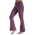 Sunzel Flare Leggings for Women, Crossover Yoga Pants with Tummy Control