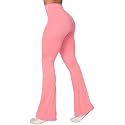 Sunzel Flare Leggings for Women, Crossover Yoga Pants with Tummy Control