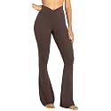 Sunzel Flare Leggings for Women, Crossover Yoga Pants with Tummy Control