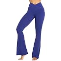 Sunzel Flare Leggings for Women, Crossover Yoga Pants with Tummy Control
