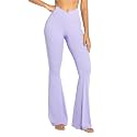Sunzel Flare Leggings for Women, Crossover Yoga Pants with Tummy Control