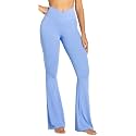 Sunzel Flare Leggings for Women, Crossover Yoga Pants with Tummy Control