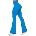 Sunzel Flare Leggings for Women, Crossover Yoga Pants with Tummy Control