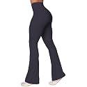 Sunzel Flare Leggings for Women, Crossover Yoga Pants with Tummy Control