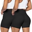 Sunzel No Front Seam High Waist Biker Shorts for Women, Squat Proof Yoga Workout Gym Bike Shorts