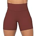 Sunzel No Front Seam High Waist Biker Shorts for Women, Squat Proof Yoga Workout Gym Bike Shorts