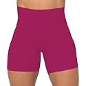 Sunzel No Front Seam High Waist Biker Shorts for Women, Squat Proof Yoga Workout Gym Bike Shorts