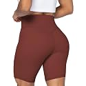 Sunzel No Front Seam High Waist Biker Shorts for Women, Squat Proof Yoga Workout Gym Bike Shorts