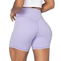 Sunzel No Front Seam High Waist Biker Shorts for Women, Squat Proof Yoga Workout Gym Bike Shorts