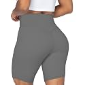 Sunzel No Front Seam High Waist Biker Shorts for Women, Squat Proof Yoga Workout Gym Bike Shorts