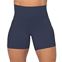 Sunzel No Front Seam High Waist Biker Shorts for Women, Squat Proof Yoga Workout Gym Bike Shorts