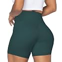 Sunzel No Front Seam High Waist Biker Shorts for Women, Squat Proof Yoga Workout Gym Bike Shorts